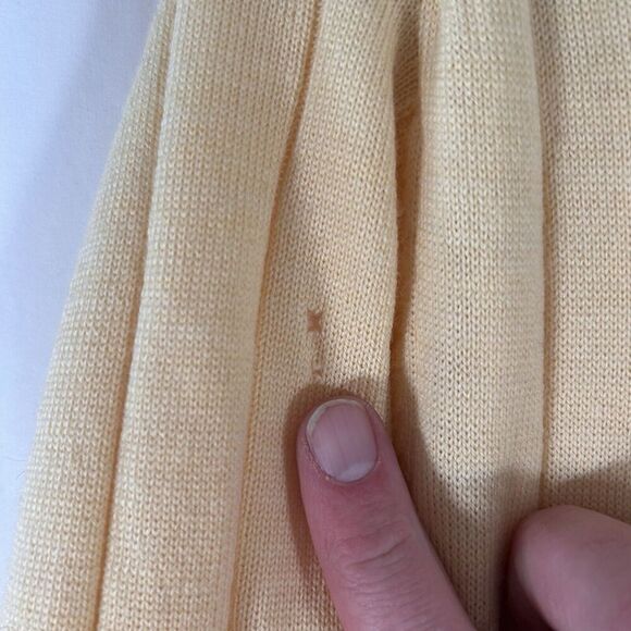 Fairway & Greene Italian Merino Sweater Men's Large Yellow Wool 1/4 Zip Lined - Picture 11 of 11